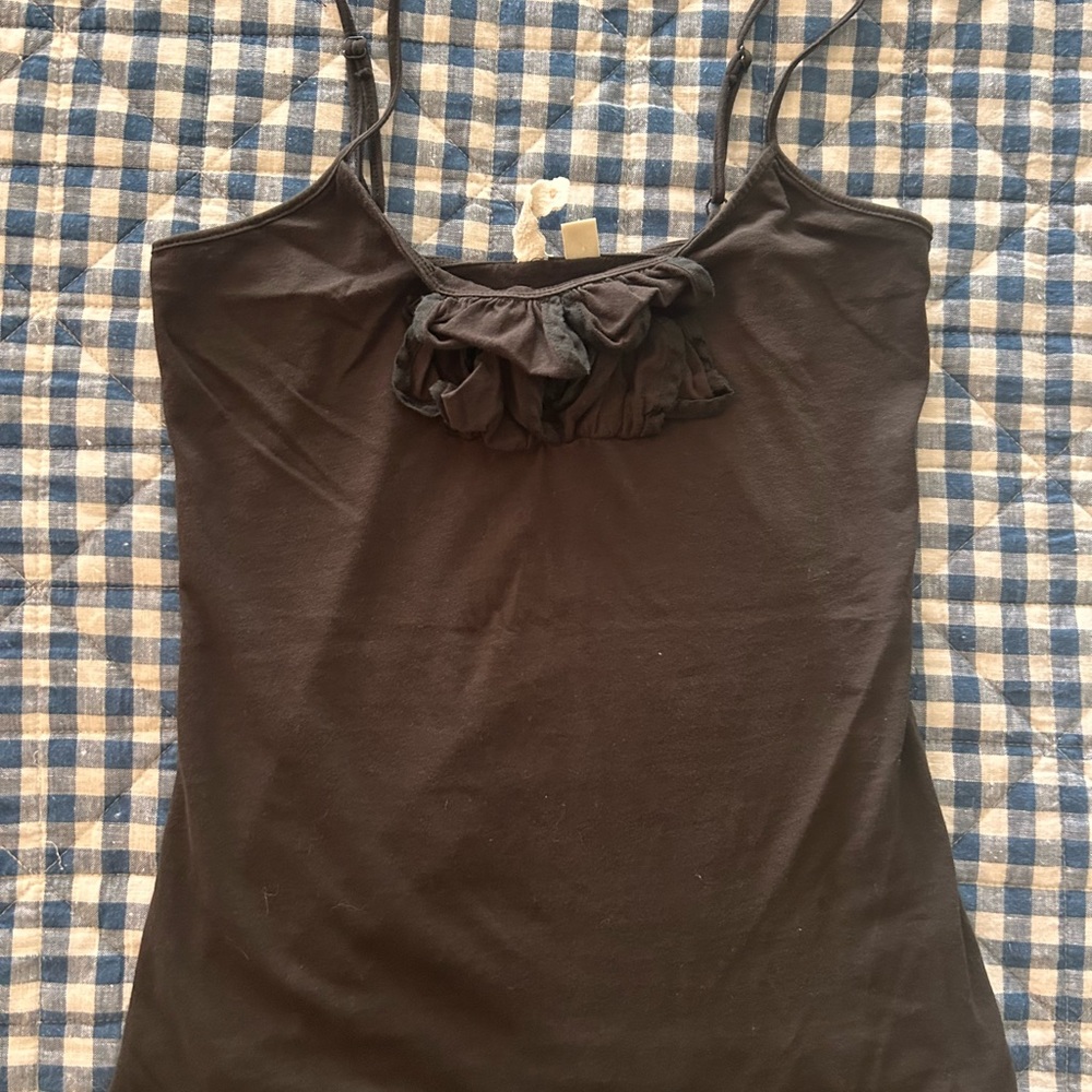 Elegant Black Ruffle Top